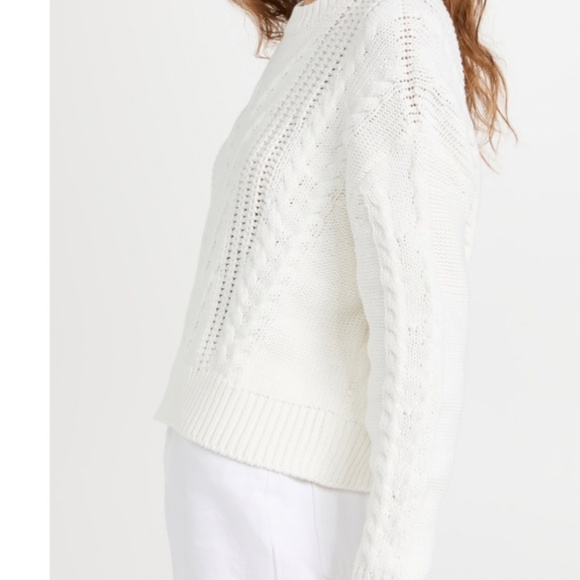 NWOT Pistola Eva Cropped White Sweater - Size Small - Picture 3 of 7